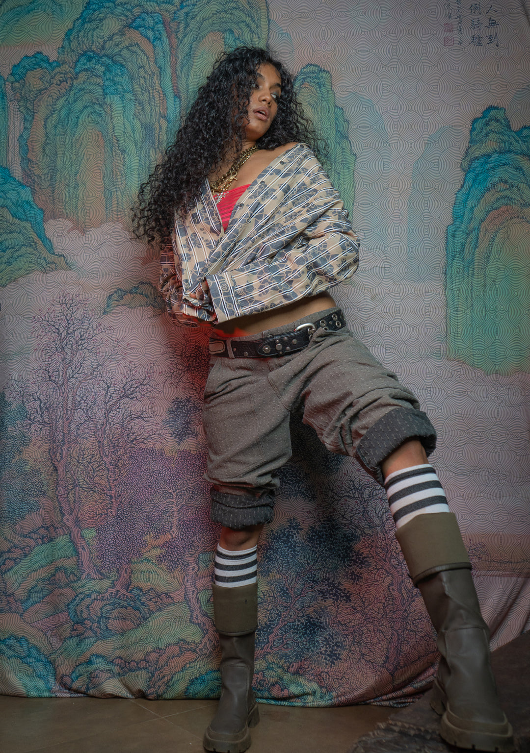 Shirt Woman Longsleeve Smarto / Bio Farms Bamboo - SHAMANKA Ice Cream